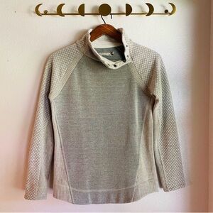 Prana // Grey & Cream Wool Blend Pullover